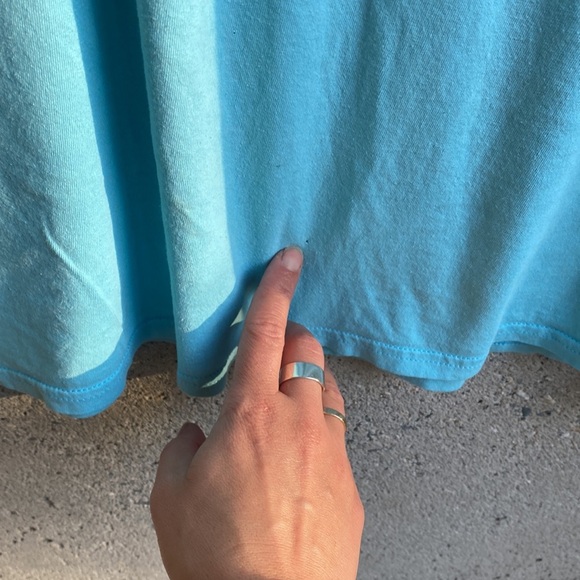 Quiksilver Bright Blue Classic Logo Tee from Maui - Picture 4 of 6